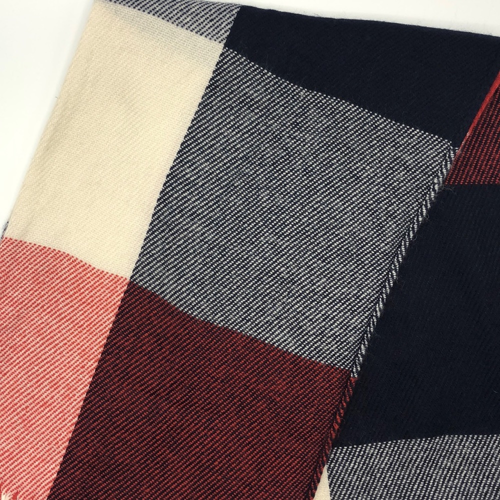 red white and blue scarf